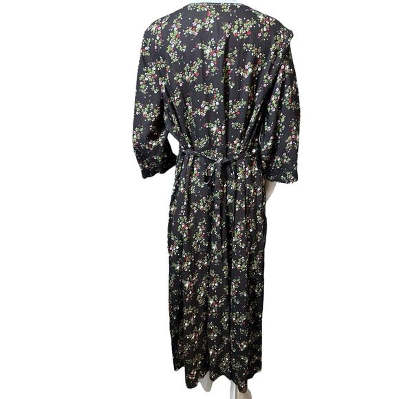 April Cornell Merriment Dress Black Floral Size XXL NWT - Picture 2 of 10